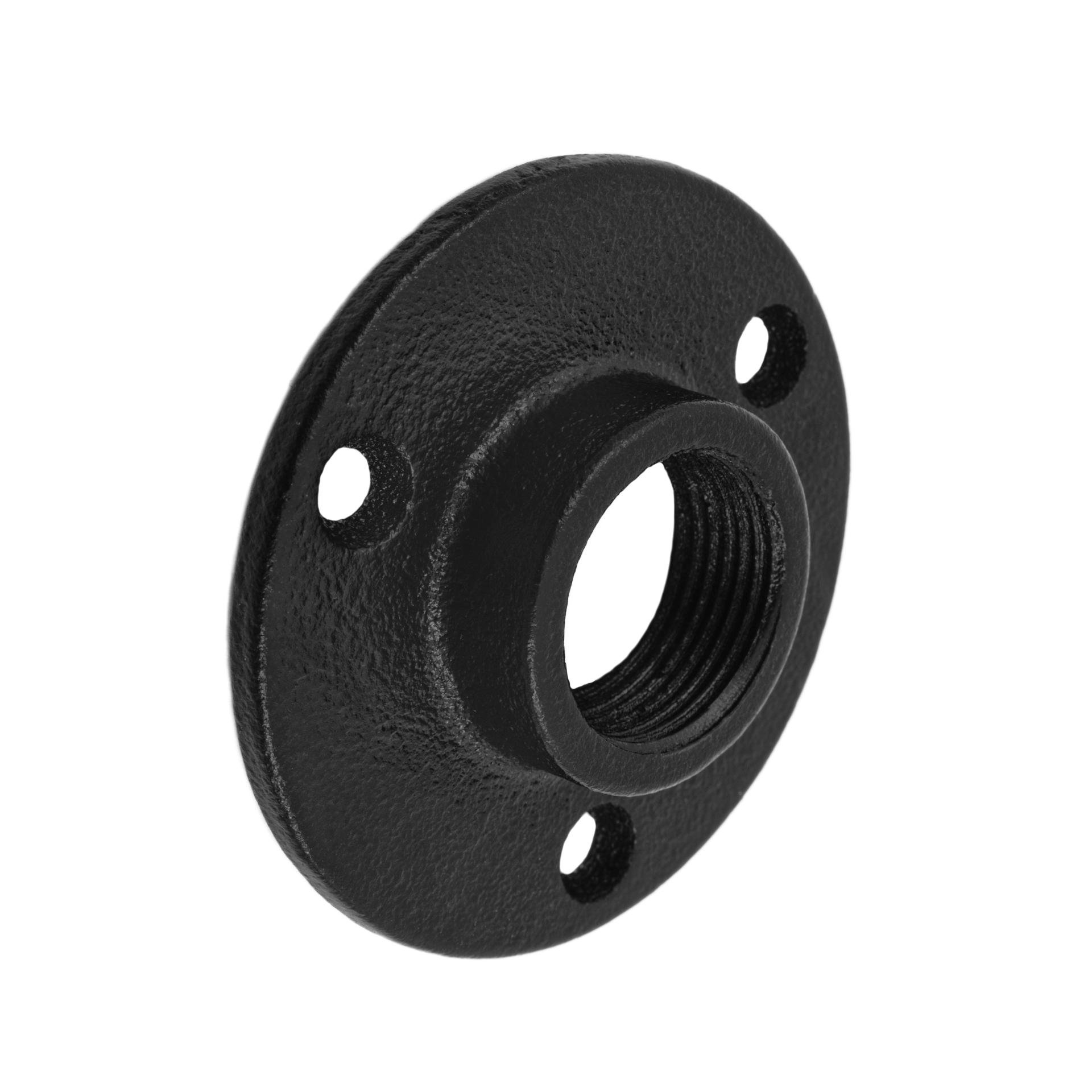 Dekoratyvinis flanšas RUSTICLINE, 3/4", RT-64, d-70 mm, juodos sp.
