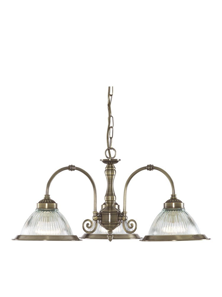 Pakabinamas šviestuvas SEARCHLIGHT American Diner, E27, 3 x 60W, 230V, 620 x 620 x 280 mm, maksimalus aukštis 1200 mm, 9343-3