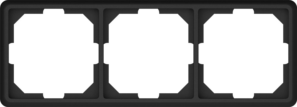 Rėmelis VILMA ST150, 3 vietų, juoda matinė sp., R03