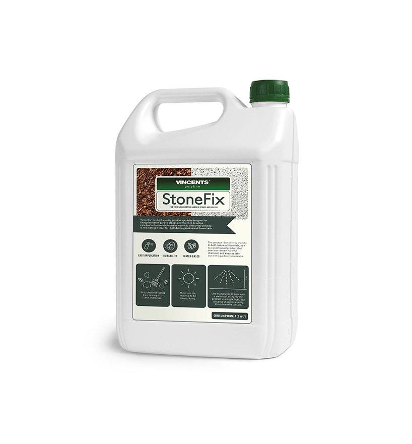 Klijai sodo akmenims ir mulčiui tvirtinti STONEFIX, 5 L