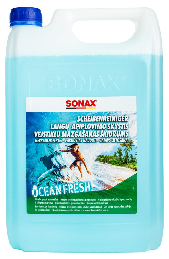 Automobilio stiklų ploviklis  SONAX "OCEAN FRESH", 4L, vasarinis