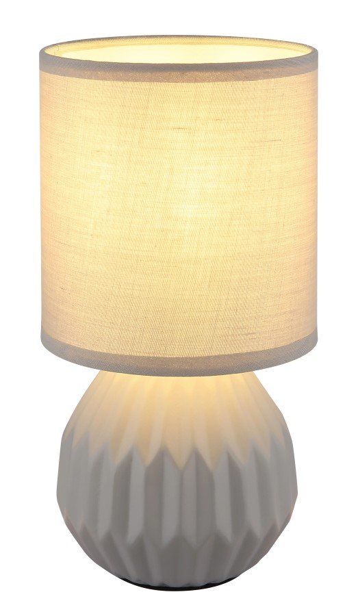 Stalinis nakties šviestuvas GLOBO Sylas, E14, 1 x 40 W, 230V, pilkos sp., laido ilgis 1,5 m, 120 x 230 mm