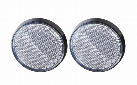 Automobilio priekabos atšvaitas ALBURNUS L470, skersmuo 60 mm, apvalus, spalva skaidri, 2 vnt.