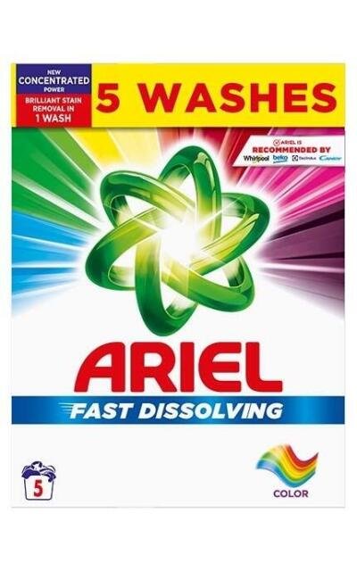 Skalbimo milteliai ARIEL Color, 5 skalbimai, 275 g
