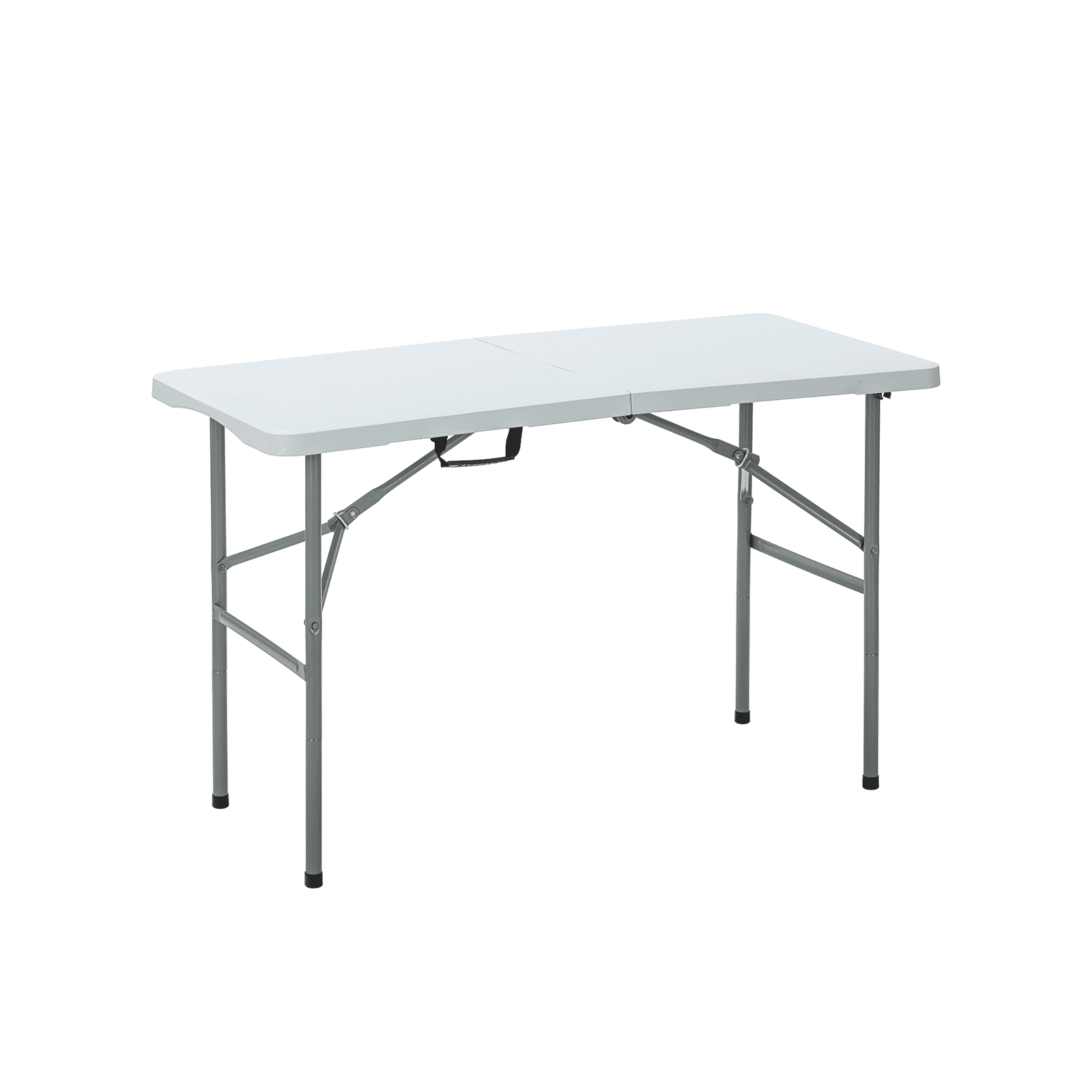 Sulankstomas lauko stalas HATIS, 122 x 60 x 50/74 cm, baltas