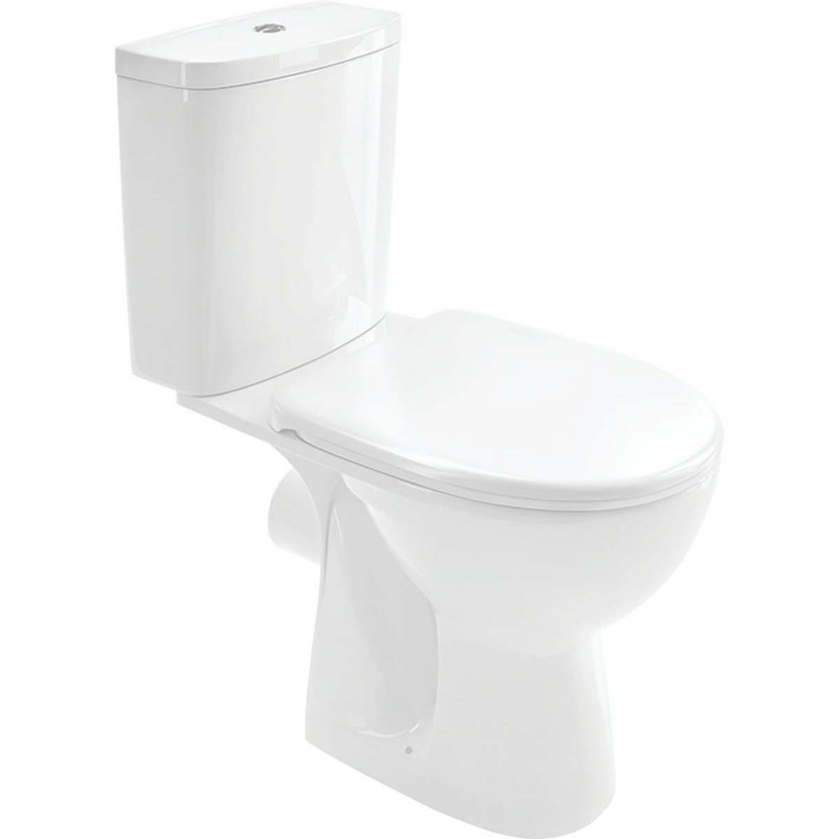 Klozetas KOLO FREJA, pastatomas, horizontalus nubėgimas, apatinis įvadas, dvigubas nuleidimas 3/6L, su lėtai nusileidžiančiu dangčiu, L79211000