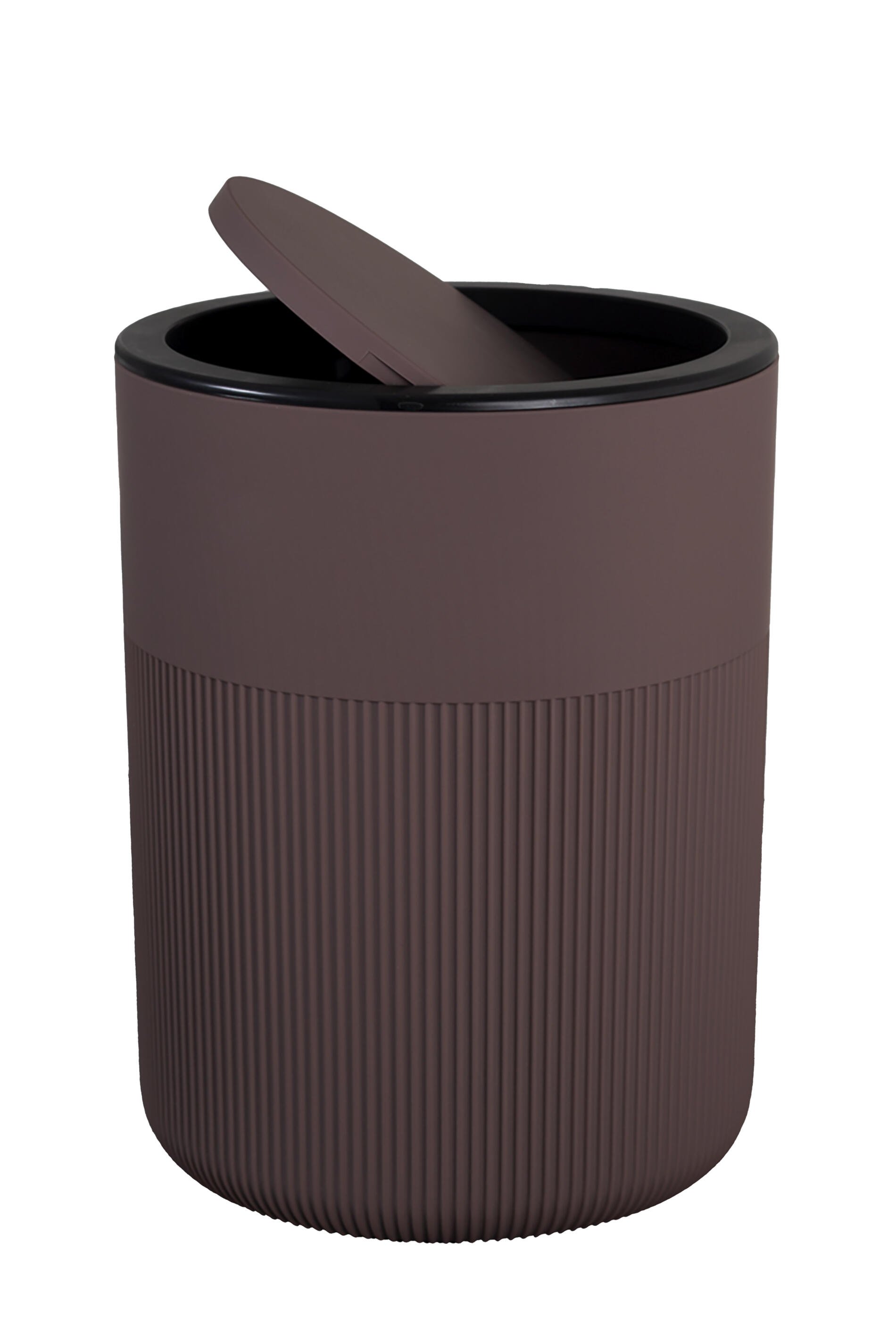 Kosmetikos šiukšliadėžė RIDDER SELMA, 19,5 x 26 x 16,5 cm, 3L, ruda, guma/ABS, 2030608