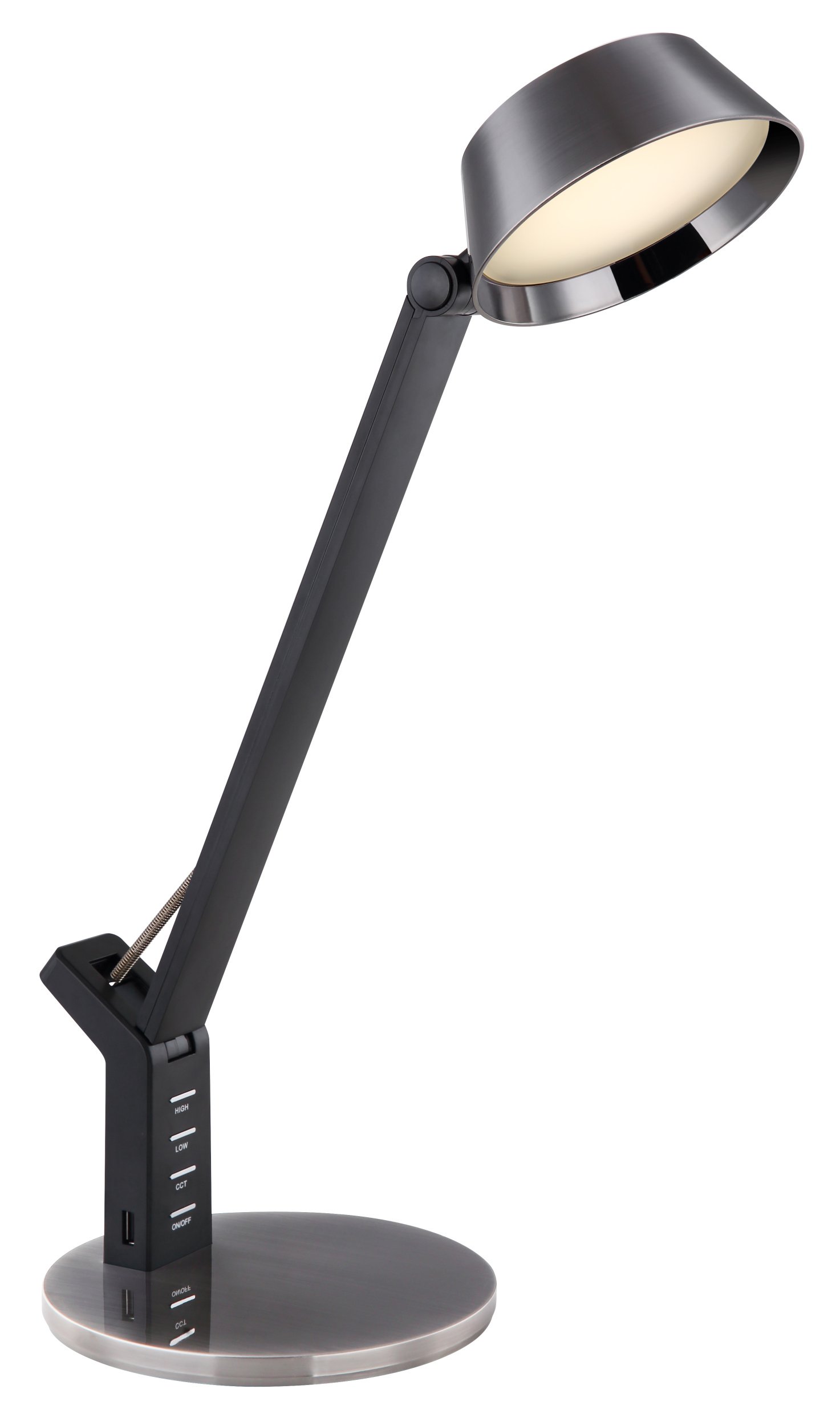 Stalinis šviestuvas GLOBO Ursino, LED, 8 W, 230V, 580 lm, 3000/4000/6300 K, sensorinis, dimer., metalas juodos sp., 480x170x515 mm, 58422B
