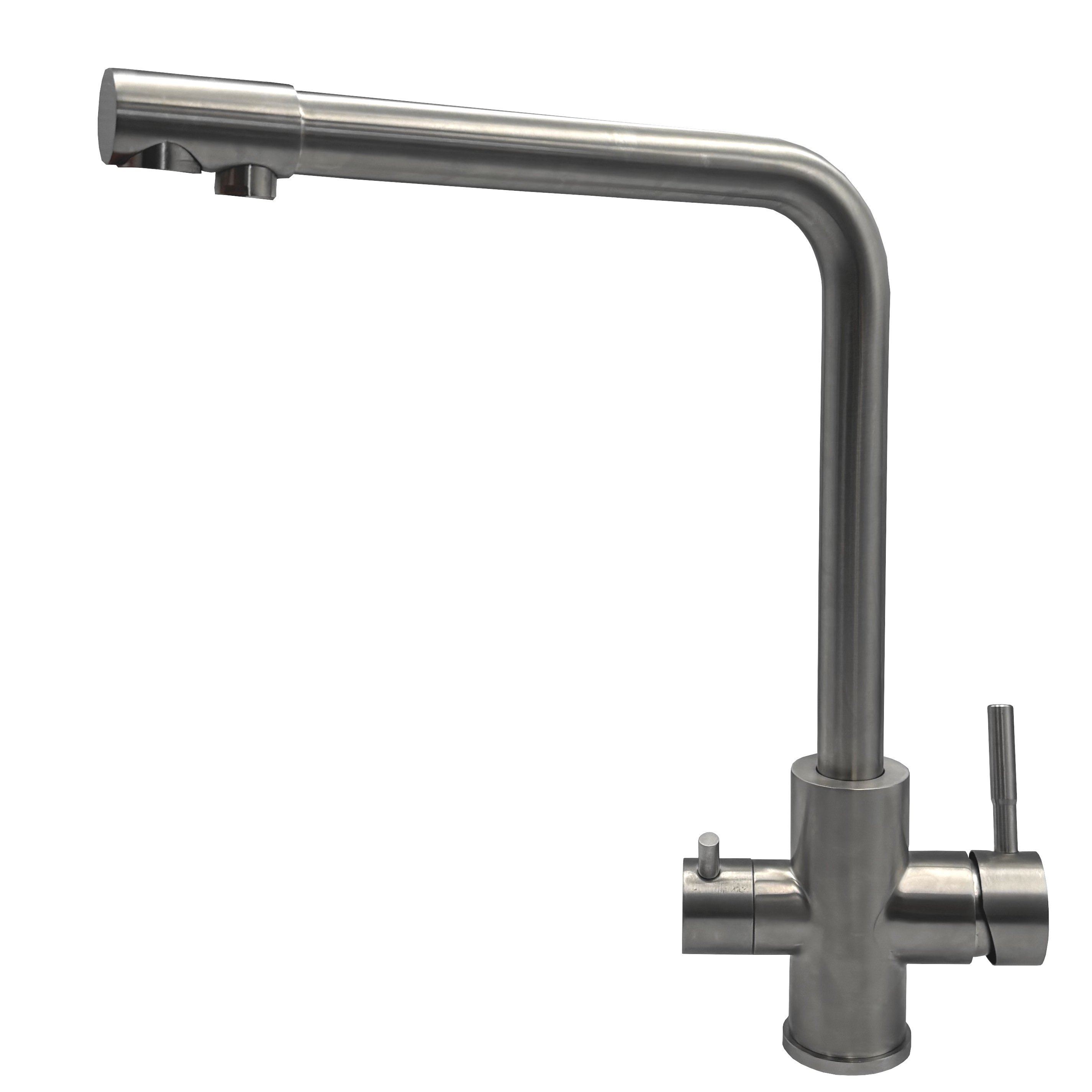 Plautuvės maišytuvas 170595, dviejų rankenų, su pajungimu filtruotam vandeniui, 170595