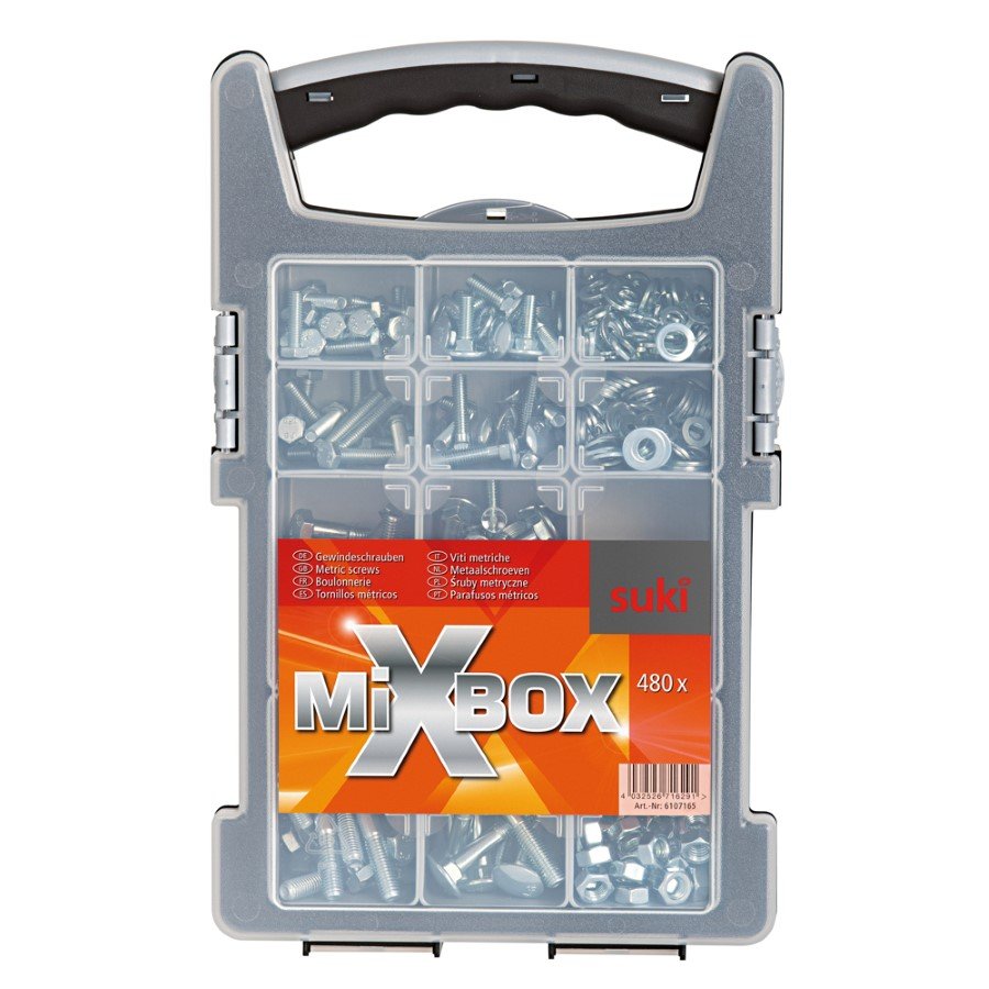 Tvirtinimo elementų rinkinys SUKI Mixbox, 480 vnt.
