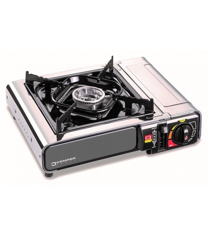 Turistinė dujinė viryklė KEMPER ,  33x20x8cm, nerūdijančio plieno