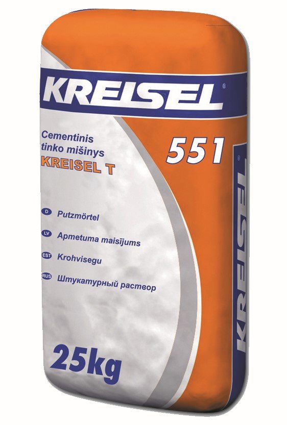 Cementinis tinko mišinys, KREISEL T 551, rankinis, 25kg
