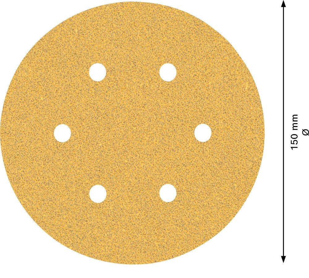 Šlifavimo lapeliai BOSCH C470, D=150 mm, K60, 5 vnt.