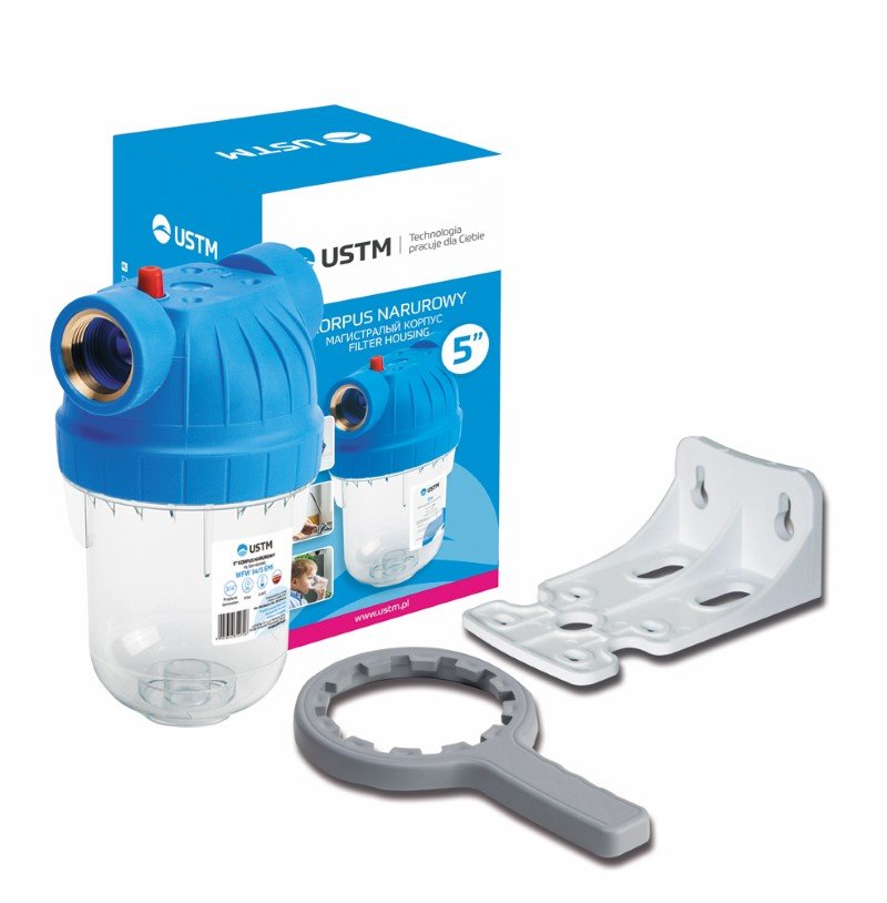Vandens filtro korpusas USTM WFW34/5 Emi Kpl, 5"x 3/4", su priedais, kompl.