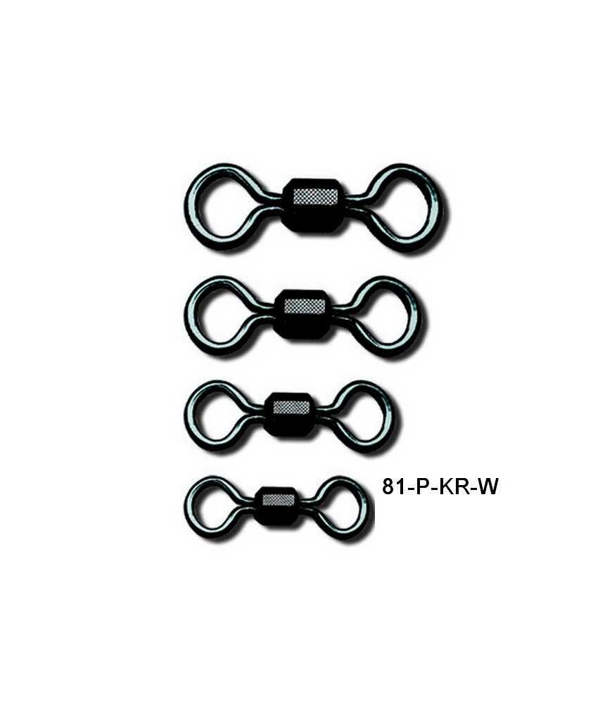 Suktukai ROBINSON Rolling swivel black, Dydis 8 (10)