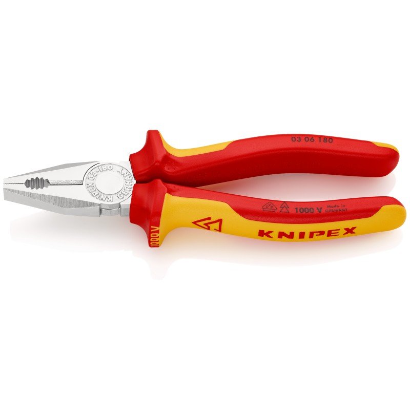 Kombinuotos replės elektrikams KNIPEX, 0306180