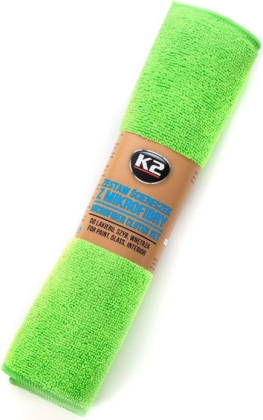 Automobilinė šluostė K2, dydis 30 x 35 cm, 4 vnt, iš mikropluošto, 200g/m2;  sudėtis: 20% poliamidas, 80% poliesteris