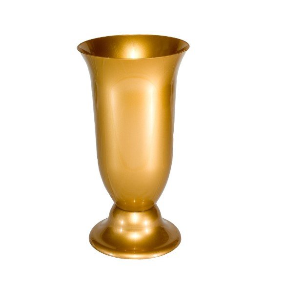 Plastikinė vaza kapams CEMIK 06-007, juodos arba auksinės sp.