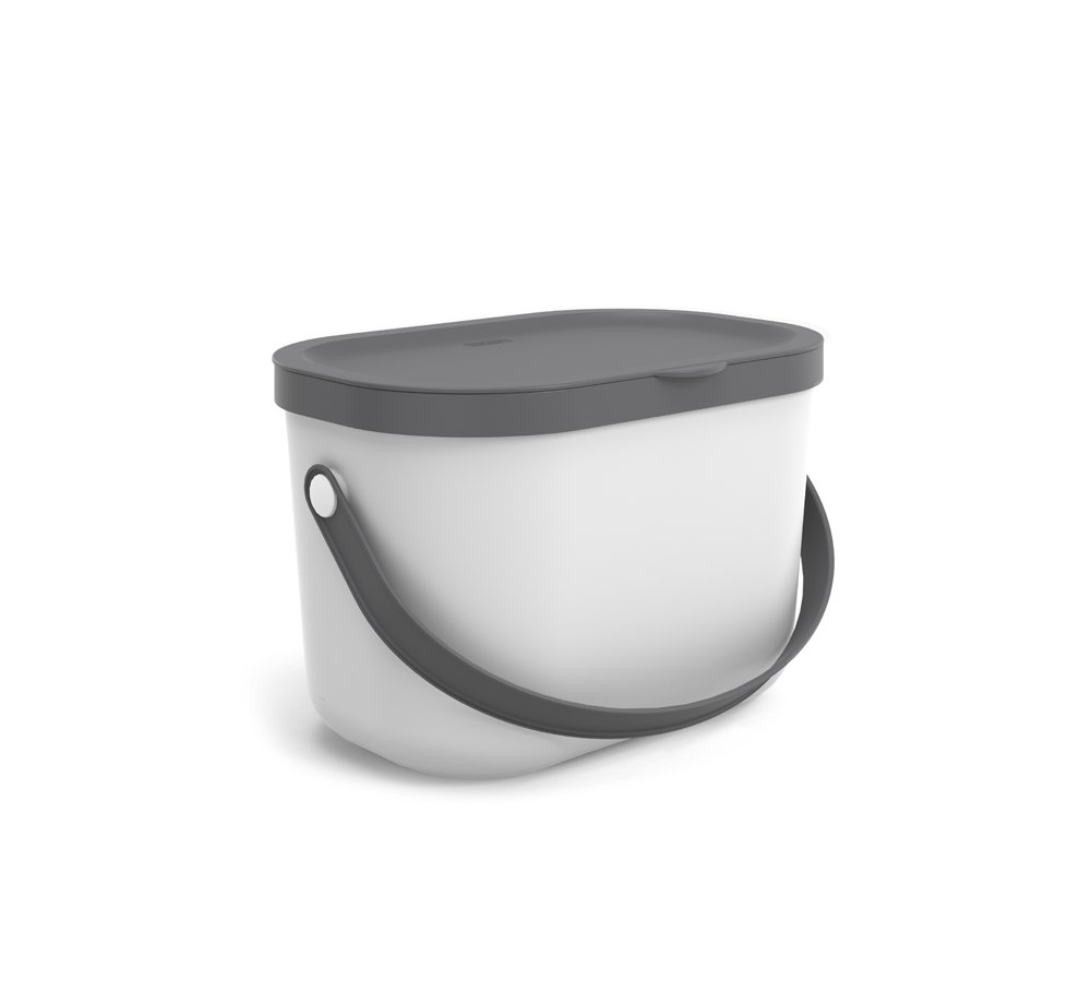 Šiukšlių dėžė rūšiavimui ROTHO Albula, 3,2 l, balta sp.