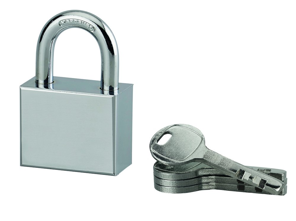 Pakabinama spyna THIRARD, 4 raktai, plieninė, nikeliuota, 40 mm, 895515