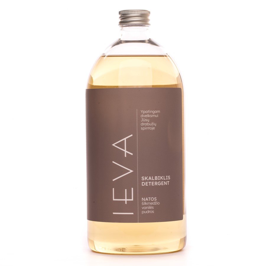 Skalbiklis IEVA, šilkmedžio, vanilės,pudros natos, 1 l