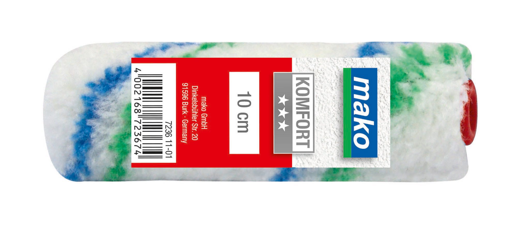 Volelis Makoflo, Ø15 mm/10 cm, skirtas dispers-lateks dažams 