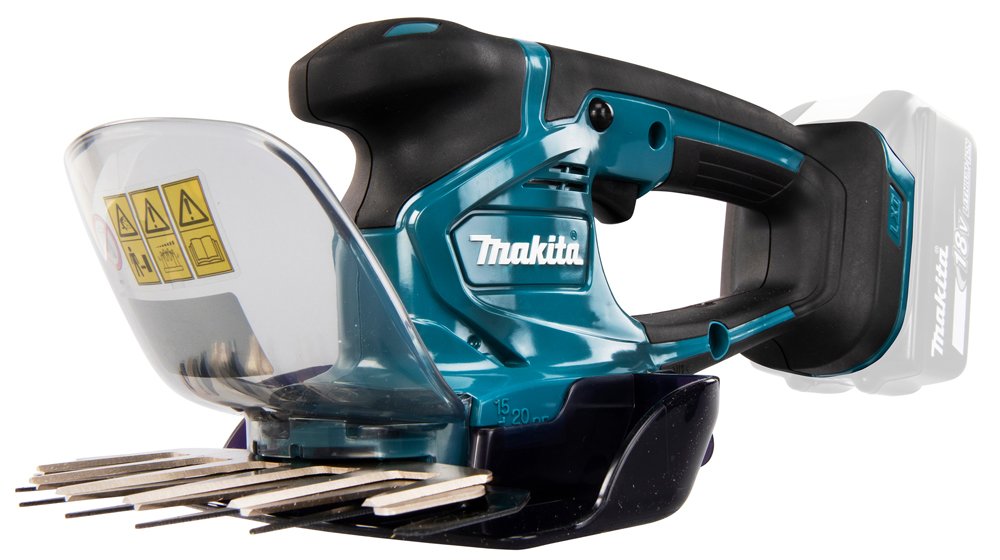 Akumuliatorinės gyvatvorių ir žolės žirklės MAKITA DUM604ZX, ašmenys žolei 160 mm, ašmenys krūmams 200 mm, svoris 1,1 kg, be akumuliatoriaus ir kroviklio