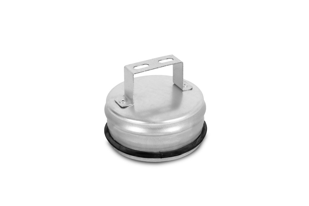 Aklė ortakiams ALNOR ECGH-100, d100 mm, su tarpine, su rankena, cinkuota skarda