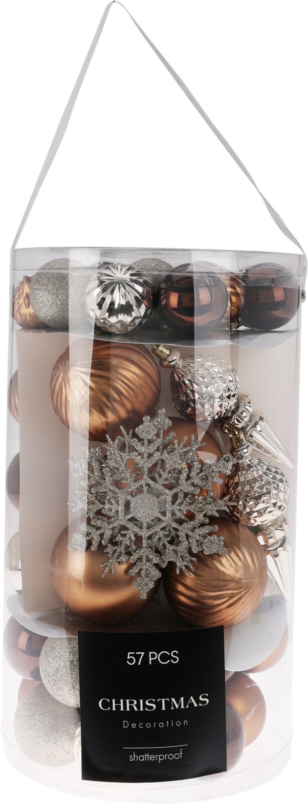 Eglutės žaisliukų rinkinys, 57 vnt., gintaro sp., įvaurūs dizainai