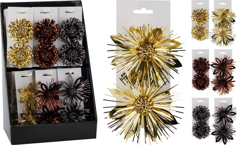 Dekoracijos dovanų pakavimui, 2 vnt., 3 skirtingos sp.