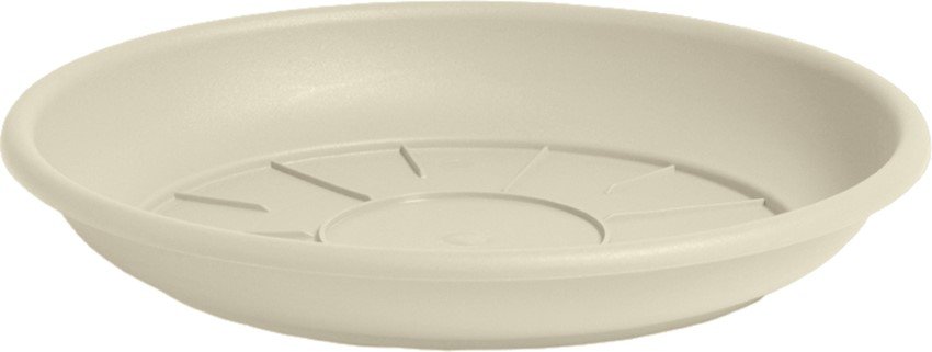Plastikinė lėkštelė NICOLI DOMUS, 24x3,7cm., kreminė