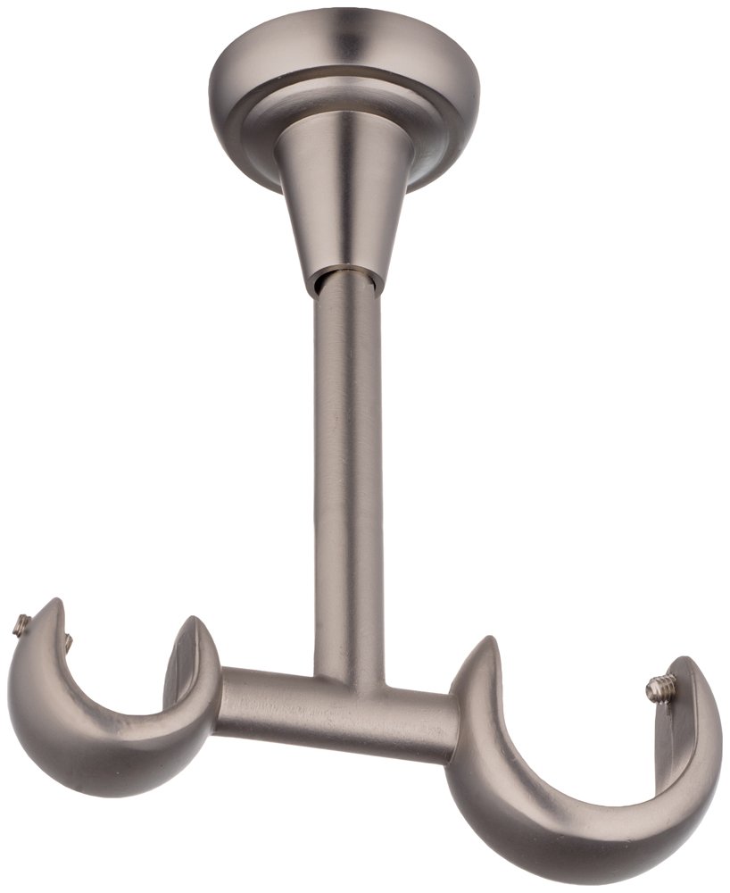 Karnizo laikikliai STOL-KAR Atviras, Metalinis laikiklis skirtas 2 karnizo skersiniams. Ilgis - 13,5cm. Skersmuo - 25/16mm. Tvirtinimui prie lubų.