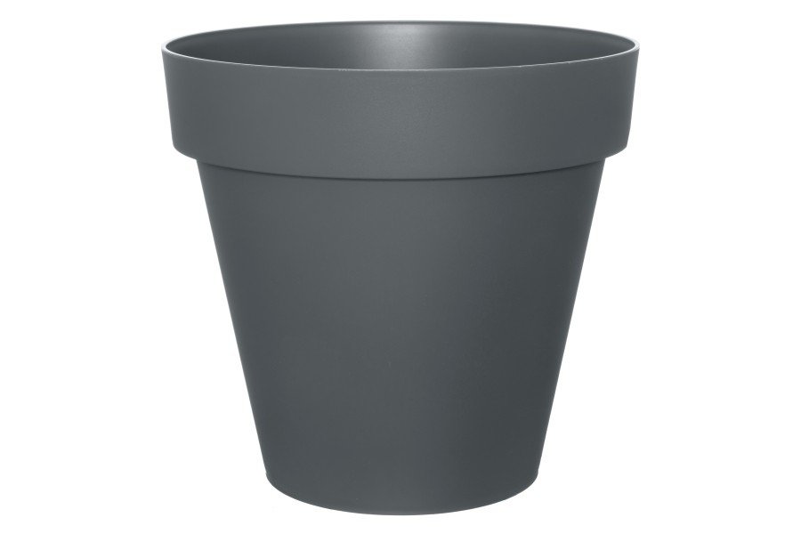 Plastikinis lauko vazonas 4Living Classica, antracito sp., 38 x 38 x 36 cm.