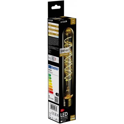 Filamentinė LED lemputė AVIDE, E27, T9, 4.5W, EW, 2700K, 400 lm
