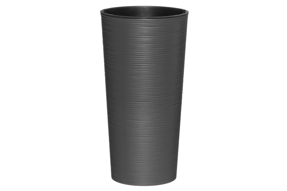 Plastikinis lauko vazonas 4Living Dluto, pilkos sp., 30 x 30 x 57 cm.