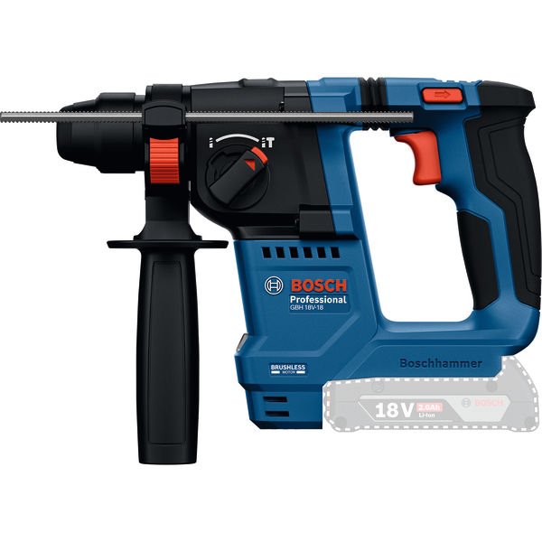 Akumuliatorinis perforatorius BOSCH Professional GBH 18 V-18, SOLO, 18 V, be akumuliatoriaus ir kroviklio, 0611927000
