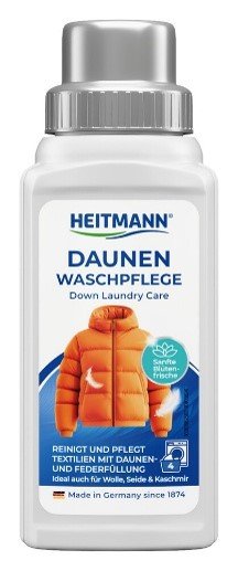 Skystas skalbiklis pūkų ir plunksnų turintiems rūbams HEITMANN, 250 ml