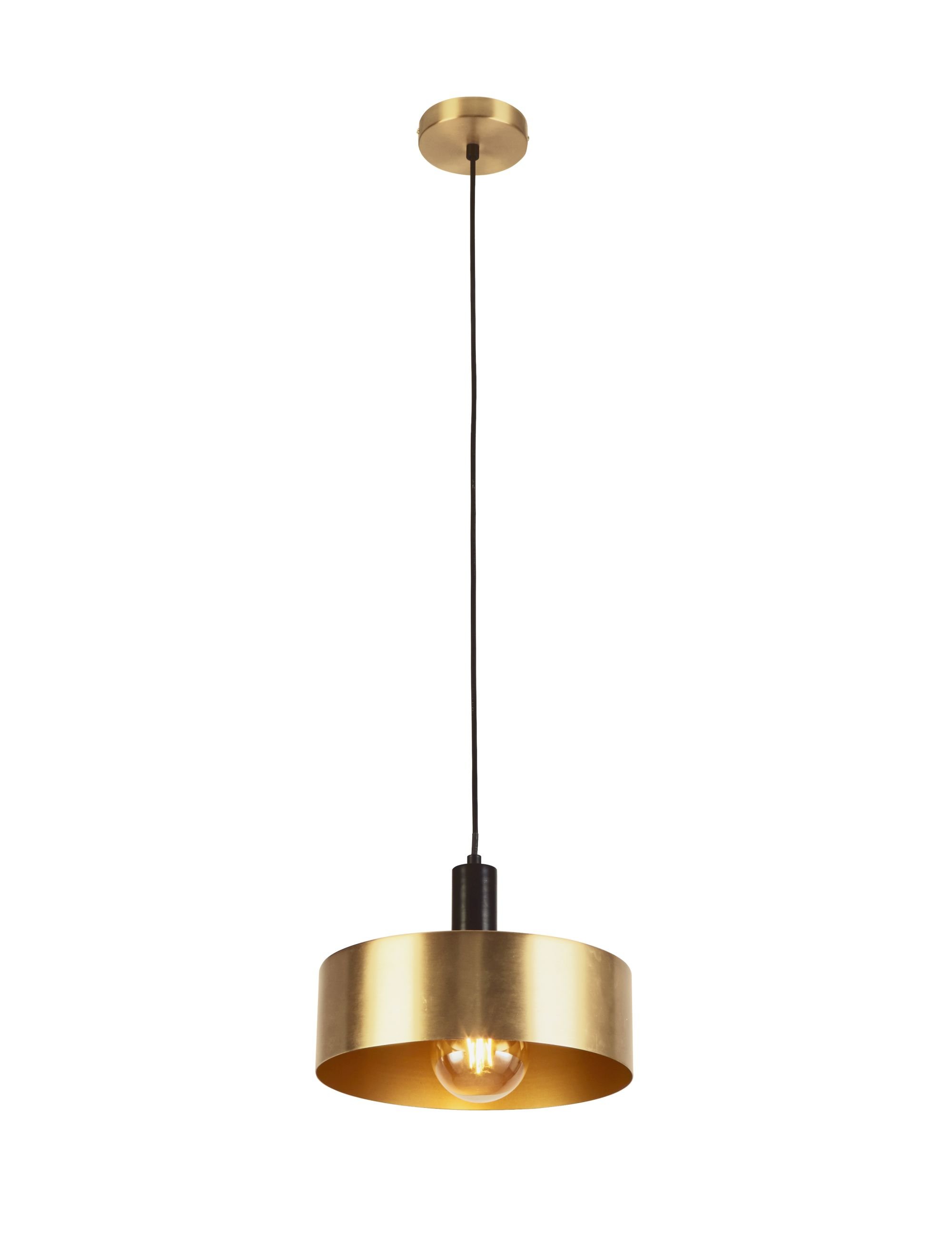 Pakabinamas šviestuvas SEARCHLIGHT Knox, E27, 1x60W, AXPxG 140x30x30 cm, aukso sp., 20223-1GO