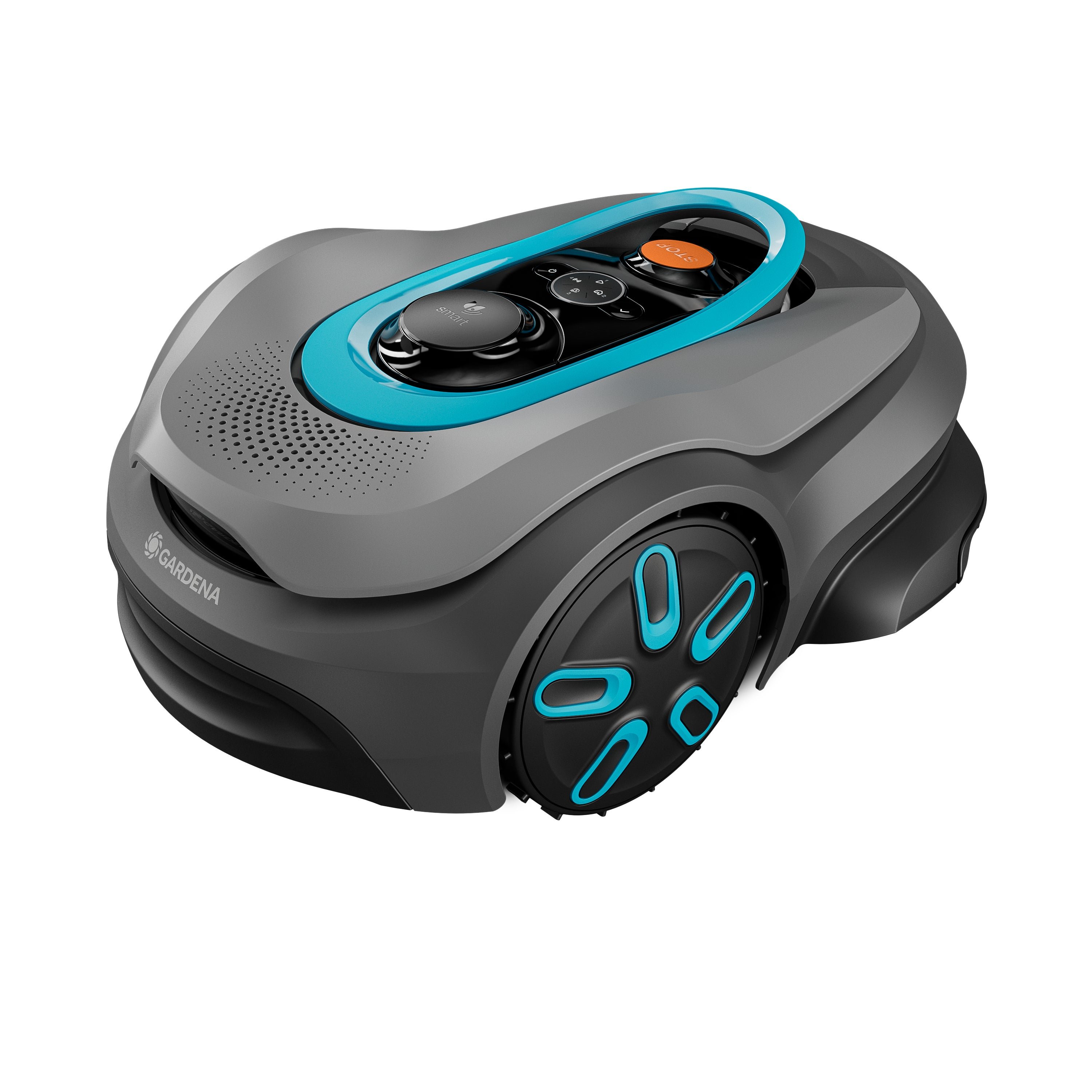 Vejos robotas GARDENA Smart SILENO sense 400 , iki 400 m², 18 V / 4 Ah, Šlaito įveikimas iki 25 %,  9,0 kg, Vision AI ir GPS-RTK