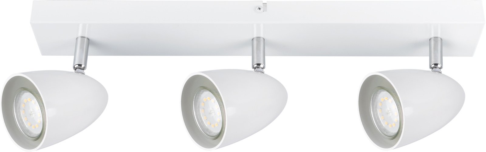Kryptinis šviestuvas RABALUX Perico 73020, GU10 3X MAX 5W, skermuo 70 mm, IP20, 230V, 50Hz, baltos sp.