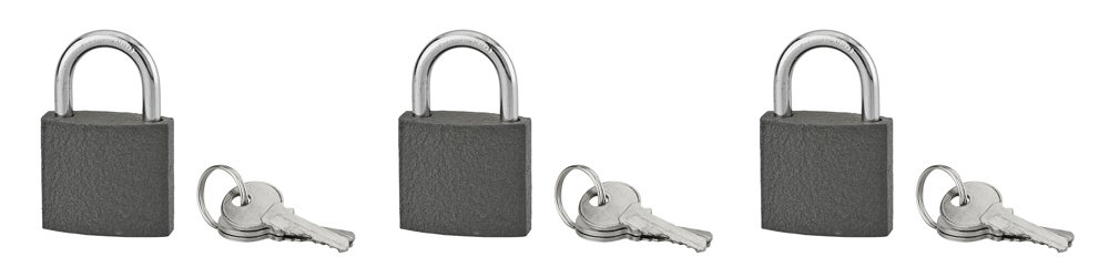 Pakabinama spyna SERRUPRIX Acera, 9 raktai, žalvarinė, 40 mm, 3 vnt., 988240