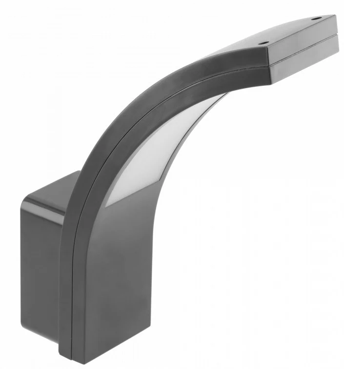Lauko šviestuvas GTV Paris, LED 10 W, 220-240V, 4000 K, 900 lm, IP54, 140°, sieninis, aliuminis, juodos sp., 225 x 66 x 187 mm