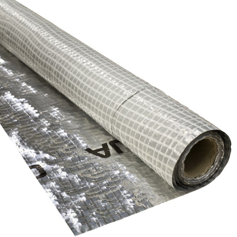 Garo izoliacinė plėvelė STROTEX Al 90 su folija, matmenys 1,5 x 50 m, 75 m2