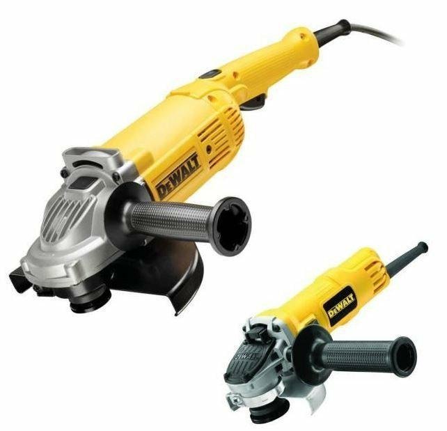 Elektrinių kampinių šlifuoklių rinkinys DEWALT DWE492DUO2-QS, DWE4157 + DWE492, 125 ir 230 mm
