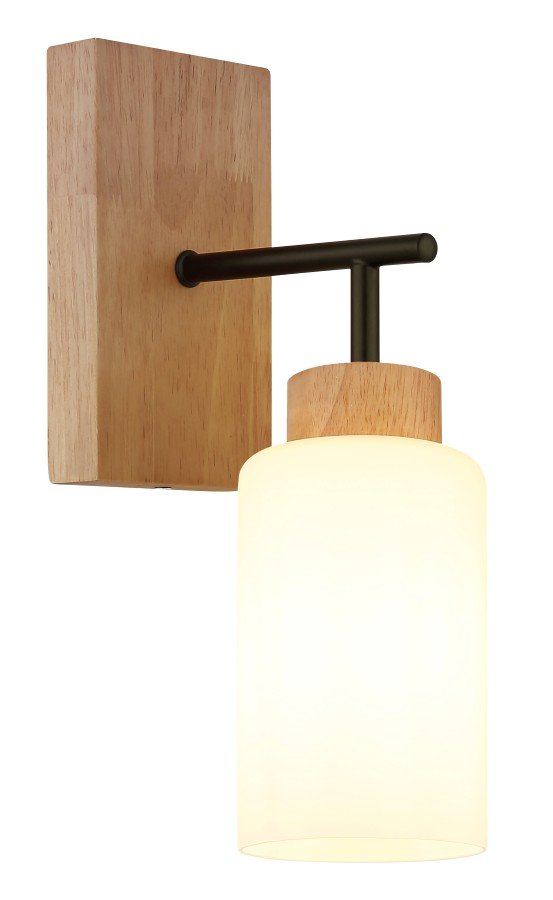 Sieninis šviestuvas GLOBO Rowena, E27, 1 x 60W, 230V, baltos spalvos, 100 x 310 x 180 mm, 15977W