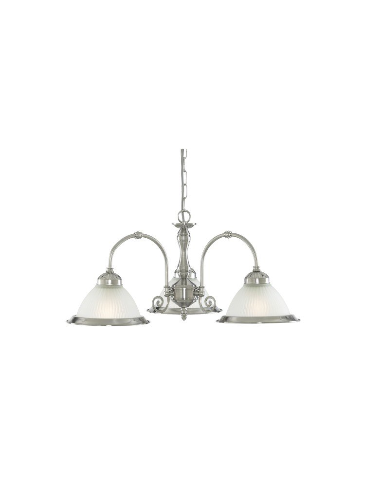Pakabinamas šviestuvas SEARCHLIGHT American Diner, E27, 3 x 60W, 230V, 620 x 620 x 280 mm, maksimalus aukštis 1200 mm, 1043-3