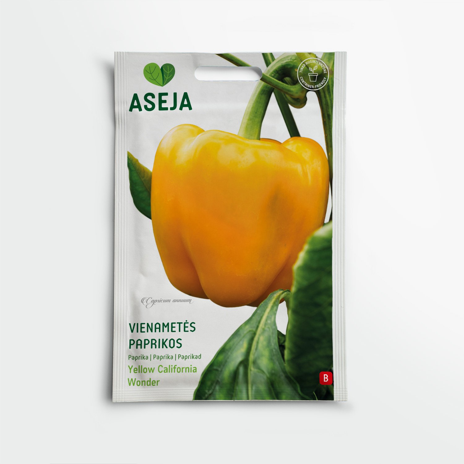 Vienametės paprikos Yellow California Wonder, ASEJA, 0,2 g, 20-0857 (B)