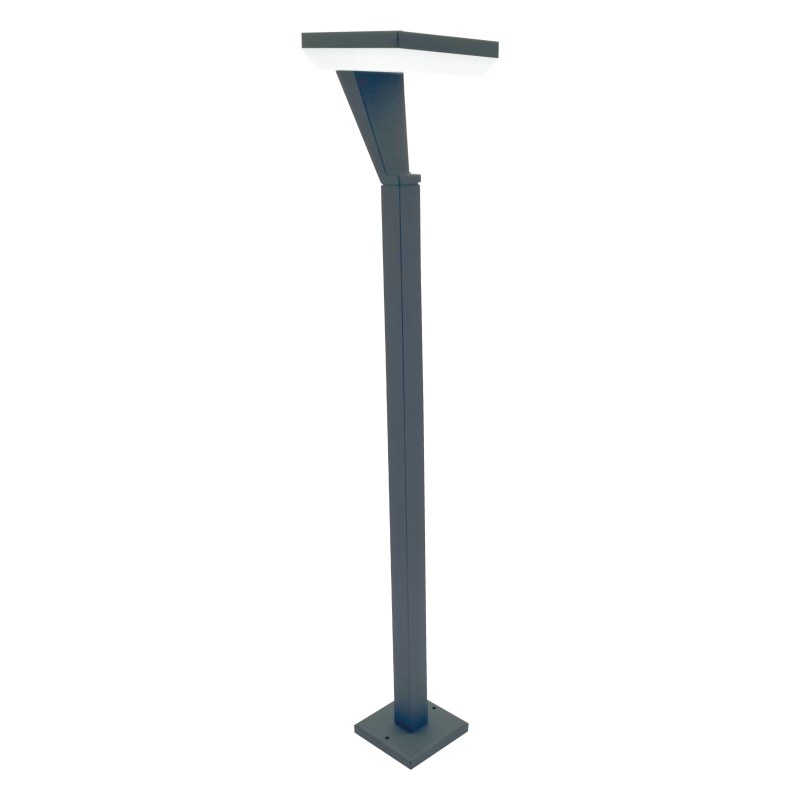 Lauko pastatomas LED šviestuvas SALTA Bollard, LED 12W, 3000 K, 1080 lm, IP65, 140x140x800 mm, antracito sp.