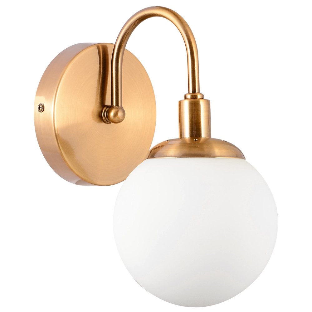 Sieninis šviestuvas G.LUX Gt-390-1A-Ab Ball, 1 x E27, žalvario sp.