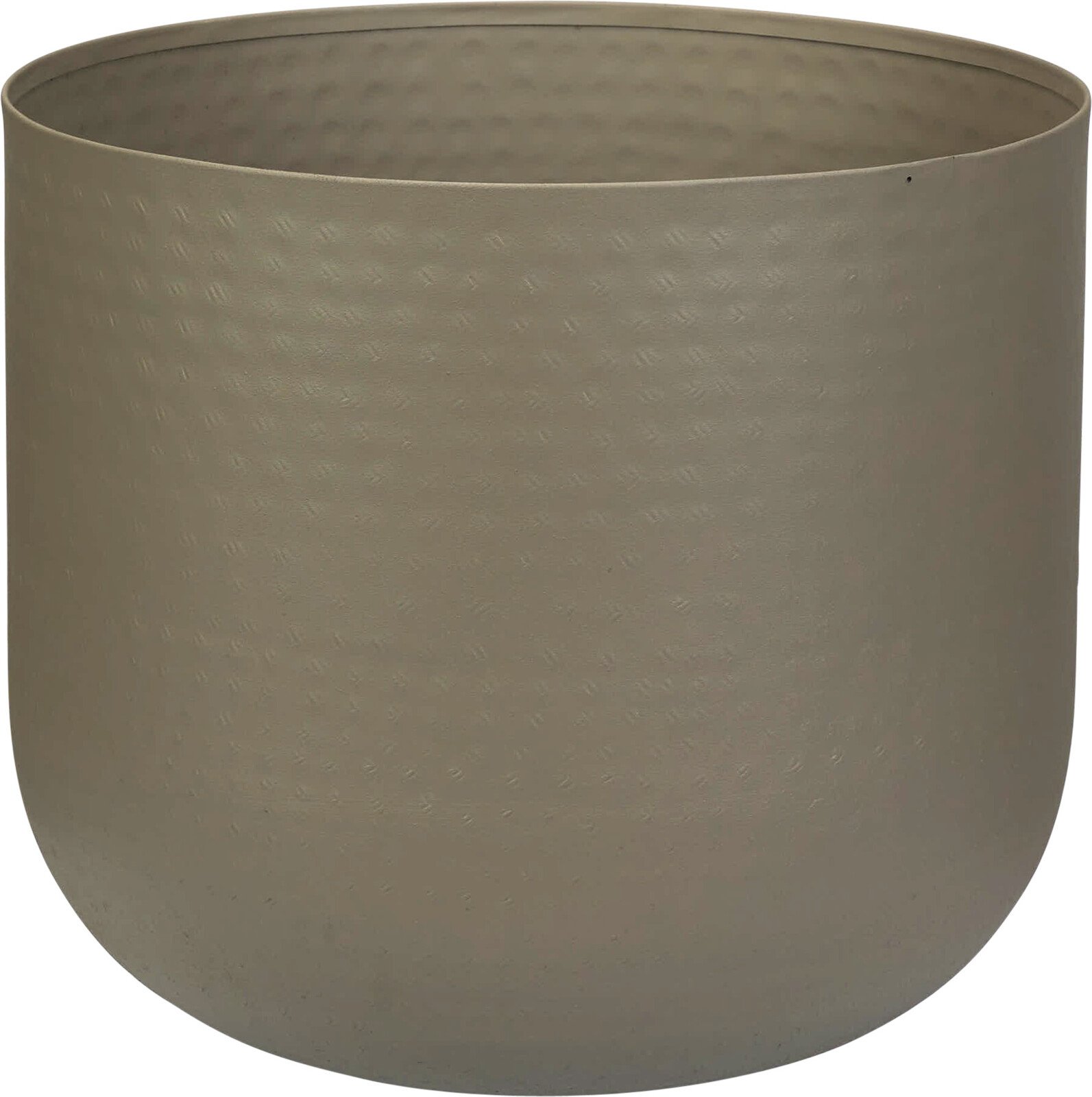 Lauko vazonas, metalinis, rudos sp., 41 x 41 x 33 cm.